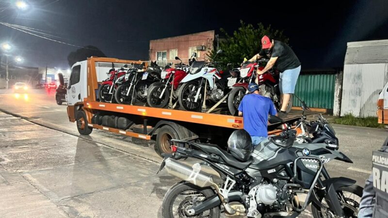 PM frusta mais uma tentativa de rolezinho de motoqueiros em Cuiabá