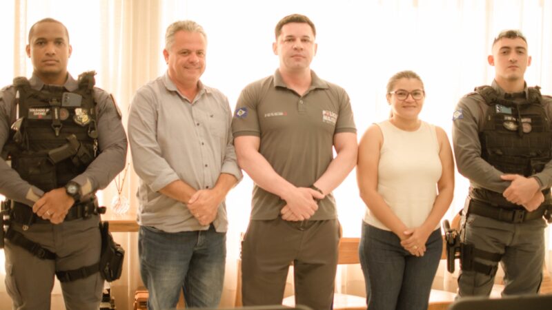 Polícia Militar, Prefeitura e Câmara de Vereadores discutem Melhorias para a Segurança de Novo Mundo.