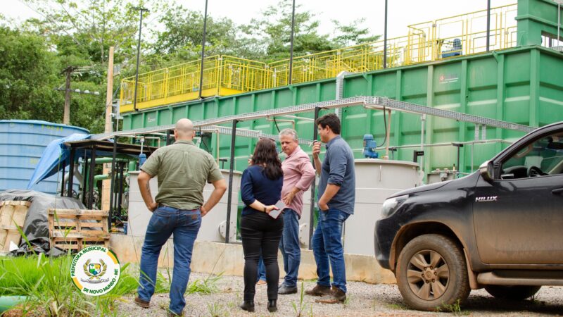 Visita técnica marca início de modernização no sistema de água em Novo Mundo