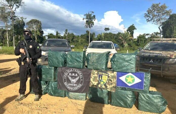 Polícia apreende 500 quilos de drogas próximo à pista de pouso em Mato Grosso