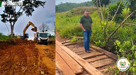 Prefeitura esta empenhada em garantir trafegabilidade nas estradas e monitora pontos críticos no período chuvoso./veja o vídeo