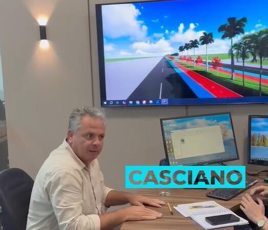 O Prefeito Casciano, esta na capital do estado em busca de projetos para transformar em realidade para Novo Mundo.