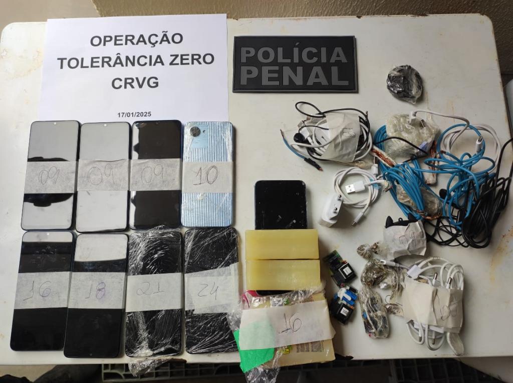 Polícia Penal apreende mais 44 celulares em penitenciárias do Estado