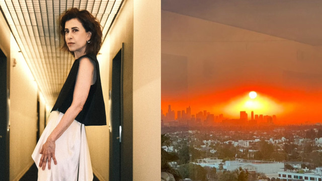 Fernanda Torres mostra incêndios em Los Angeles: "Da minha janela"