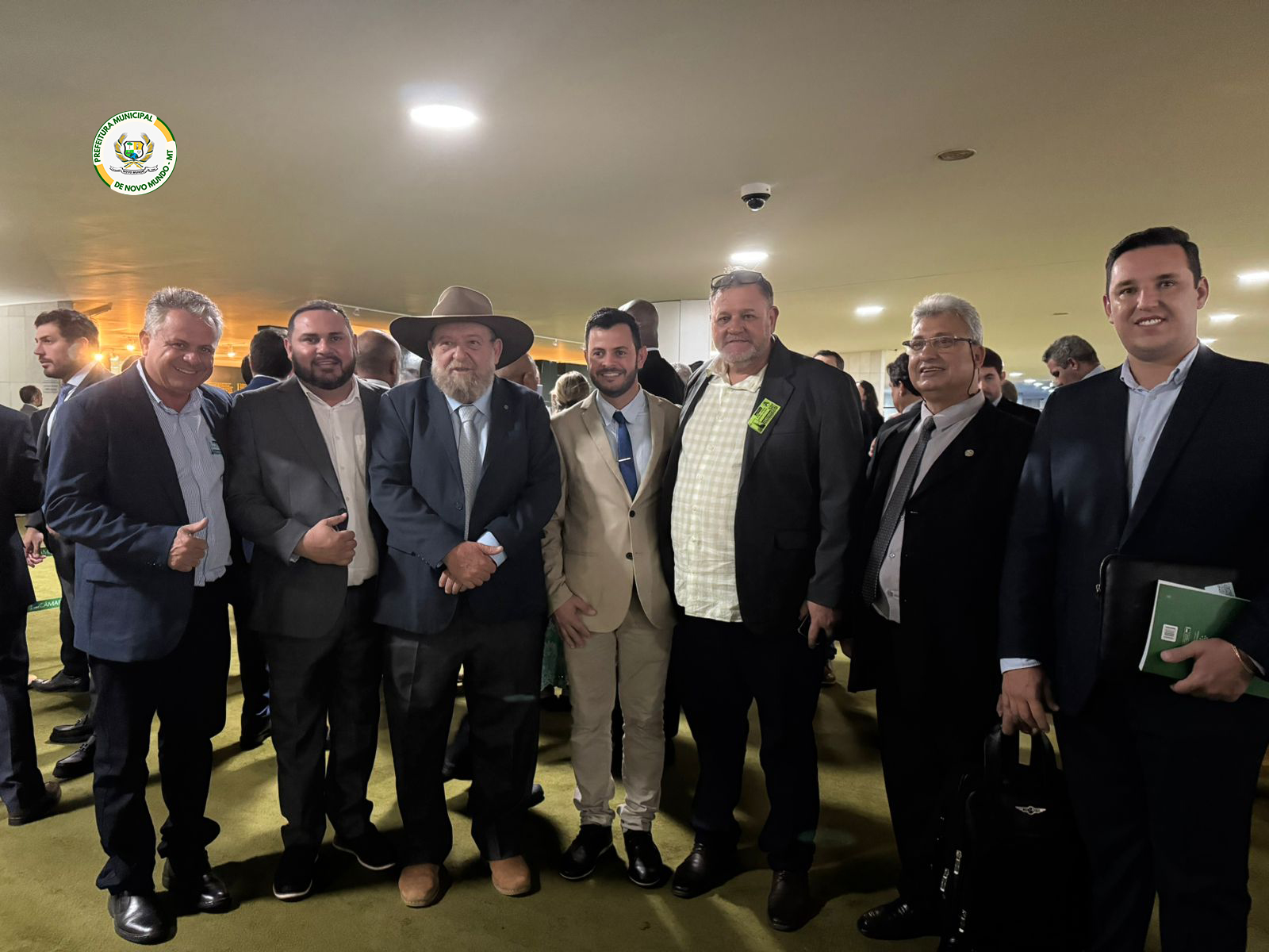 O prefeito de Novo Mundo, Casciano, esteve reunido com os deputados federais Nelson Barbudo e Coronel Assis