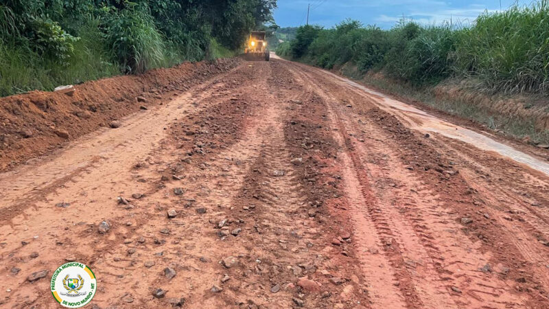 Prefeitura Intensifica Ações e Atua com Três Frentes de Trabalho nas Estradas Rurais.