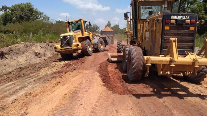 As obras de asfaltamento da MT-419 já começaram, e ao longo dos 75 km entre Carlinda e Novo Mundo,