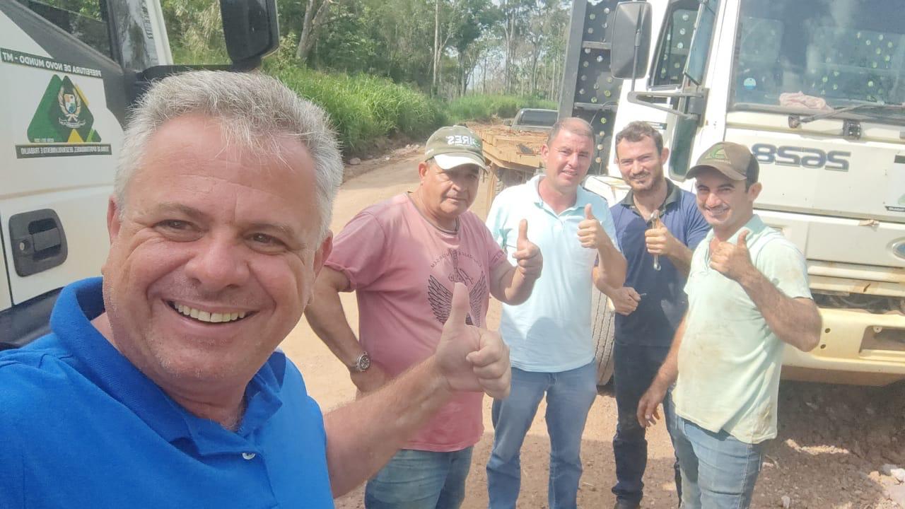 Prefeito Casciano vistoria obras no Assentamento Boa Esperança