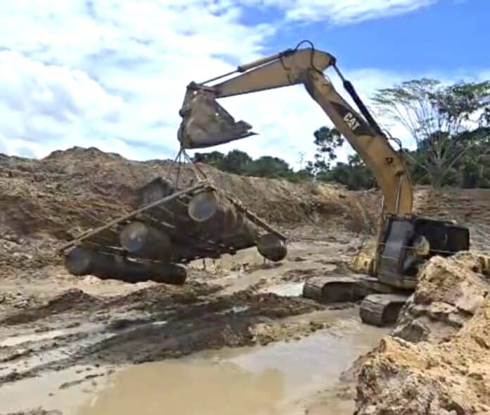 PF identifica garimpo ilegal funcionando há mais de 6 meses em Mato Grosso