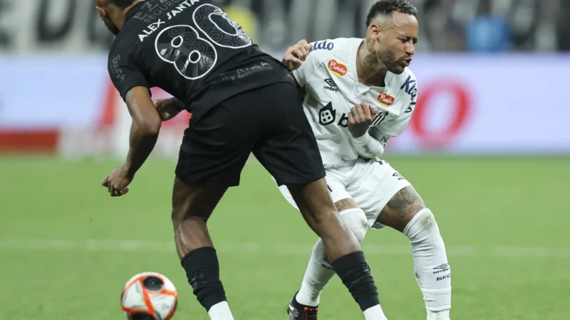 Neymar elogia torcida do Corinthians após derrota e critica bola do Paulistão: ‘Muito ruim’