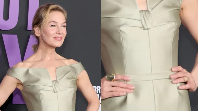 Renée Zellweger volta a esconder anel de noivado com curativo; veja