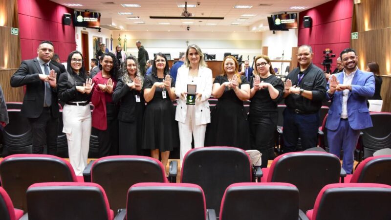 Setasc recebe Medalha de Mérito Eleitoral por atuação com intérpretes de libras nas eleições de 2024