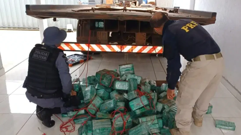 Polícia apreende 400 kg de pasta base em caminhão em Mato Grosso; motorista preso
