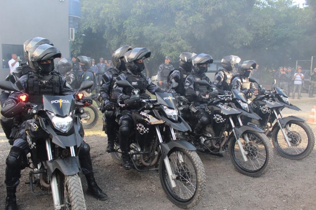 Companhia Raio promove capacitação de motopatrulhamento tático para policiais militares em Cuiabá