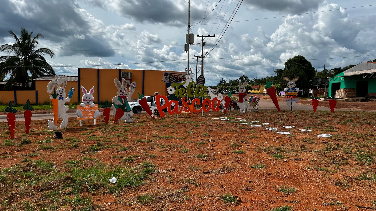 Páscoa Chega à Zona Rural: Gleba União Recebe Decoração Especial