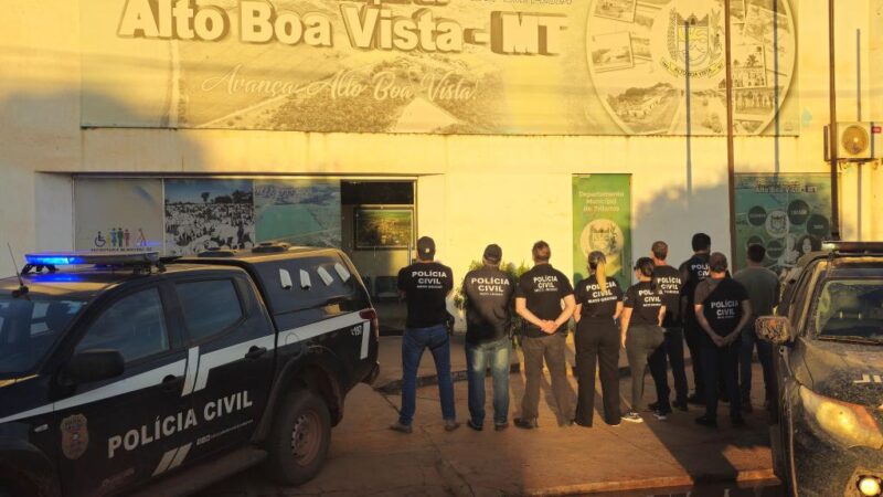 Polícia Civil desarticula esquema de corrupção por meio de venda ilegal de lotes em Alto Boa Vista