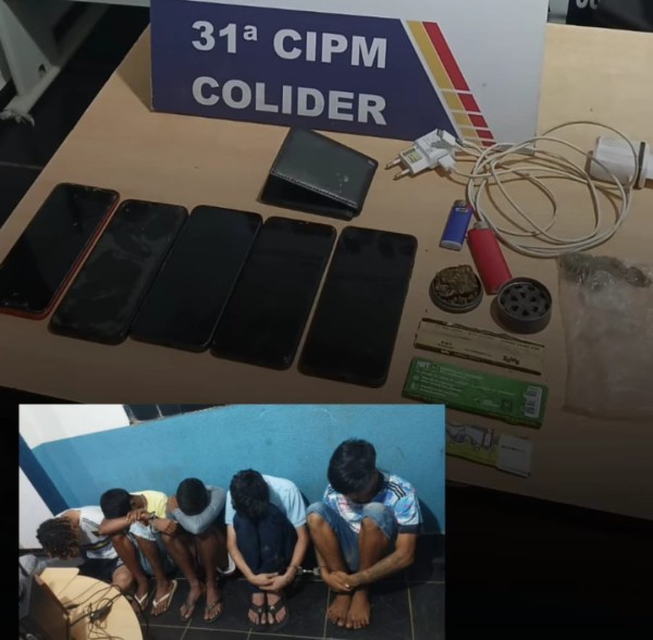PM de Colíder surpreende grupinho que fumava maconha em terreno baldio