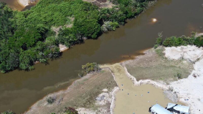 Sema realiza operação para coibir garimpo ilegal e evitar contaminação de água fornecida à população