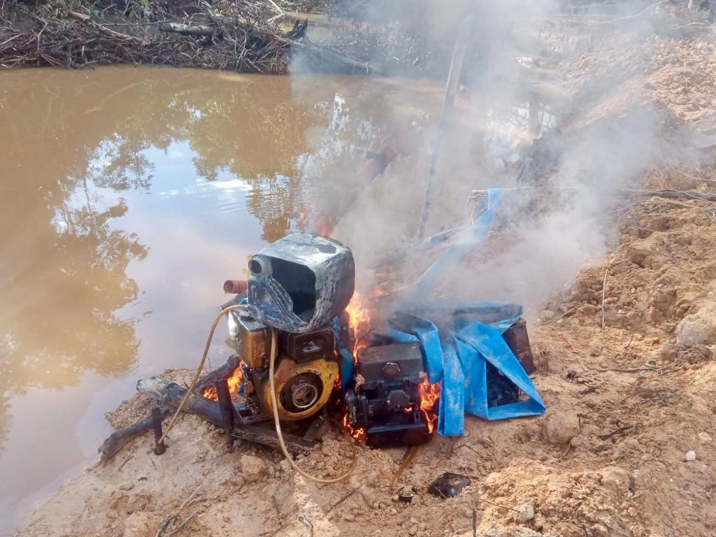 Sema e PM deflagram operação contra extração ilegal de minério em Juruena