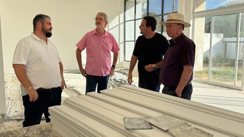 Obras do novo CEM alcançam 80% de execução e prefeito destaca importância para Sinop