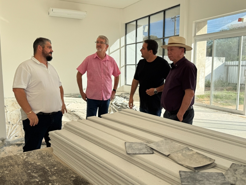 Obras do novo CEM alcançam 80% de execução e prefeito destaca importância para Sinop