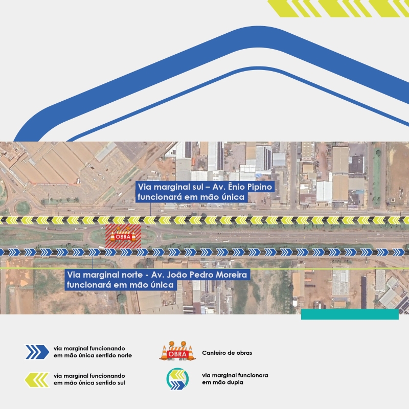 Obras: Marginais da BR-163 passam a ser de mão única a partir de quinta (29), divulga Nova Rota do Oeste
