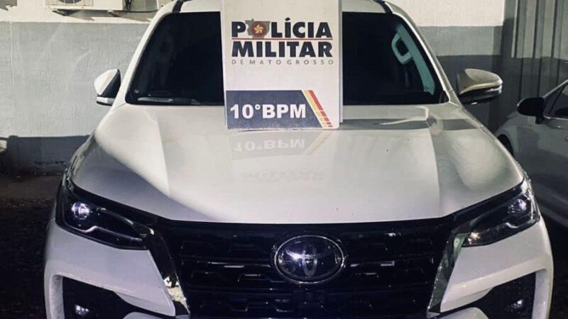 Polícia Militar prende dois homens e recupera caminhonete furtada em Cuiabá