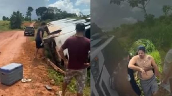 Piloto Joaninha e equipe sofrem acidente em rodovia do Pará a caminho de evento