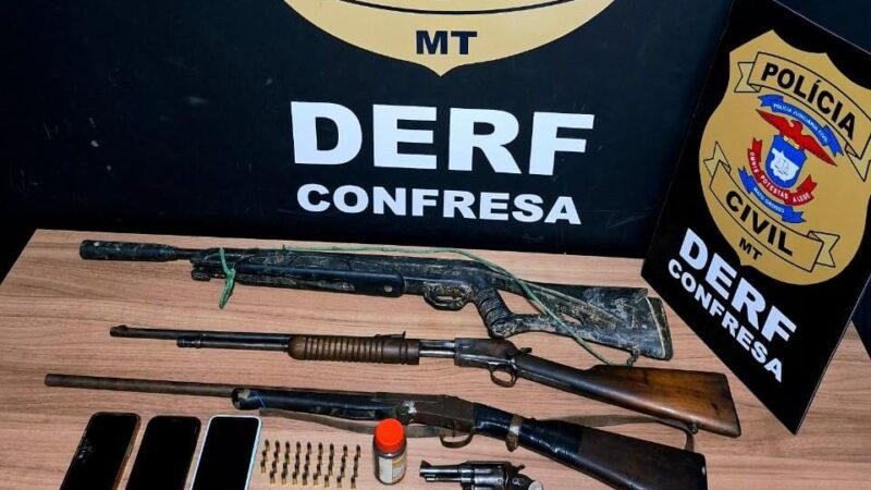 Polícia Civil deflagra operação para investigar suspeitos de possuírem armas de fogo de forma irregular