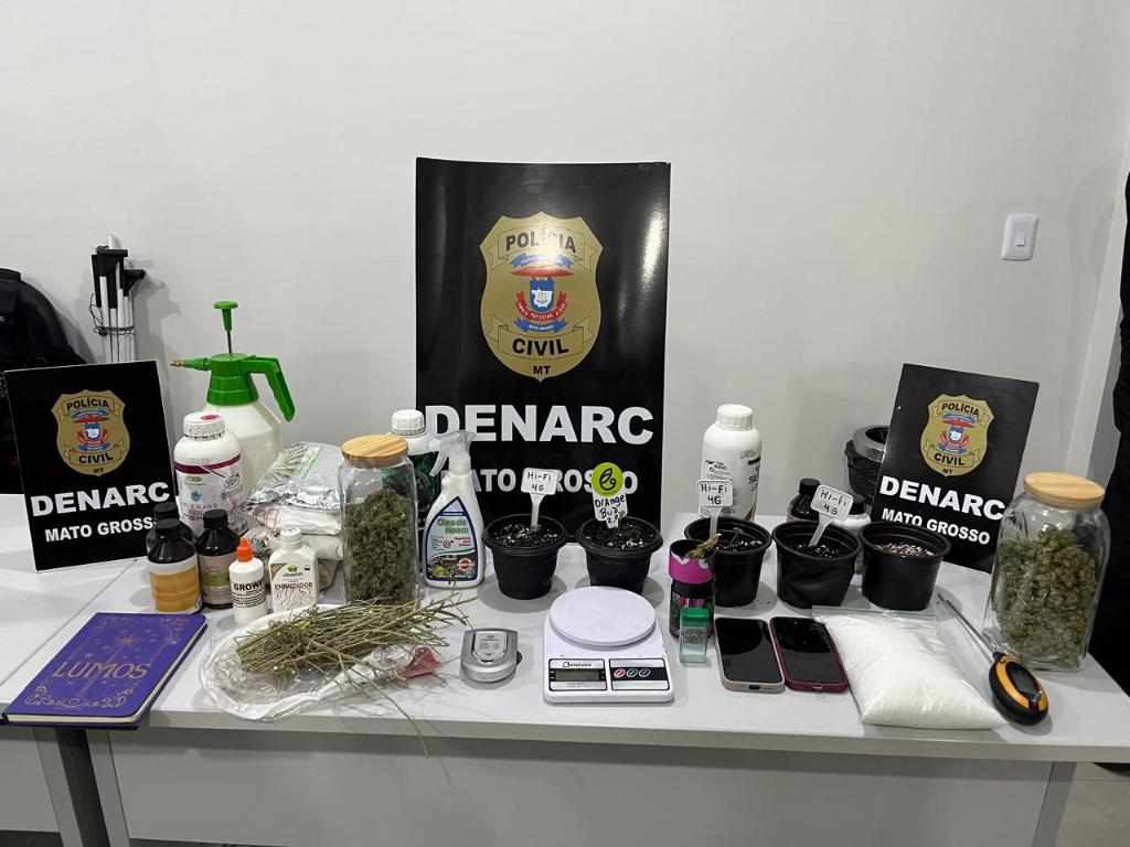 Polícia Civil deflagra operação em combate ao tráfico de drogas com alvos em três municípios de Mato Grosso