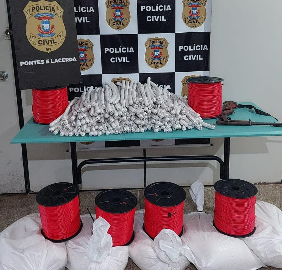 Polícia Civil apreende 210 dinamites que seriam utilizadas em garimpo em Pontes e Lacerda