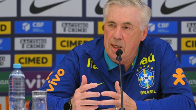 Ancelotti planeja descanso e análise de 70 jogadores até próximo jogo do Brasil