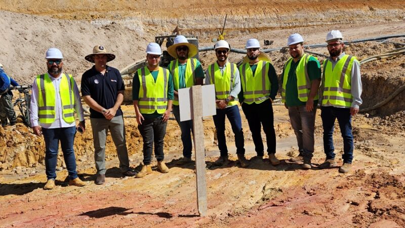 A equipe técnica da Coogavepe visita o garimpo do cooperado Gustavo de Almeida