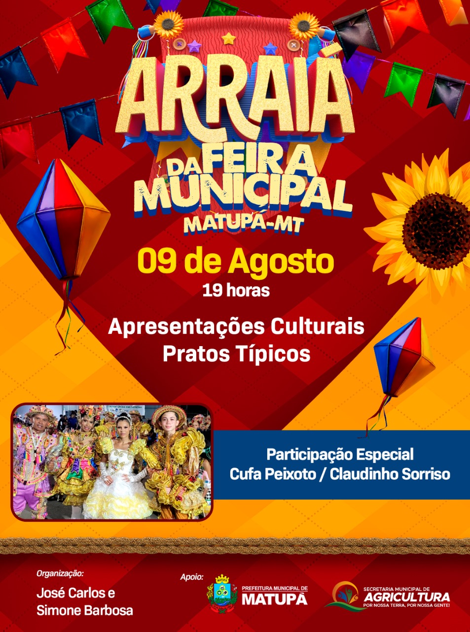 Arraiá da Feira Municipal promete agitar Matupá