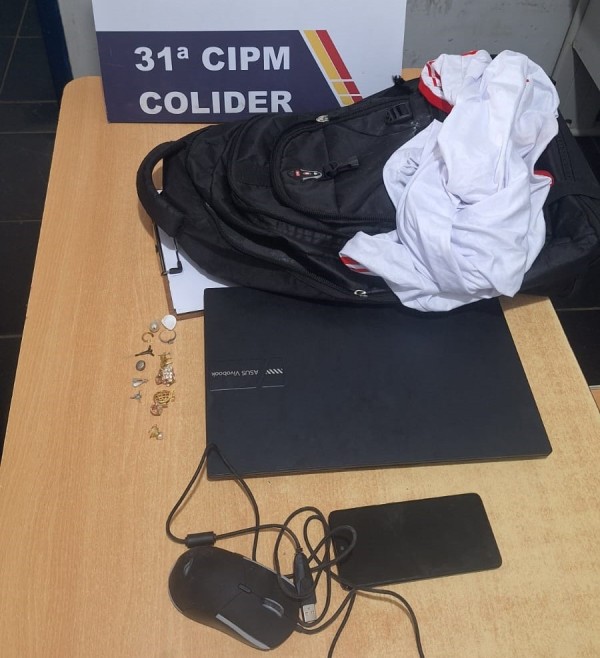 PM prende suspeito de cometer vários furtos em Colíder e recupera objetos