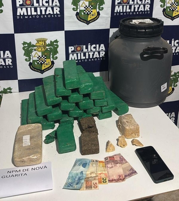 Nova Guarita: PM apreende 22 tabletes de entorpecentes e prende suspeito em flagrante por tráfico