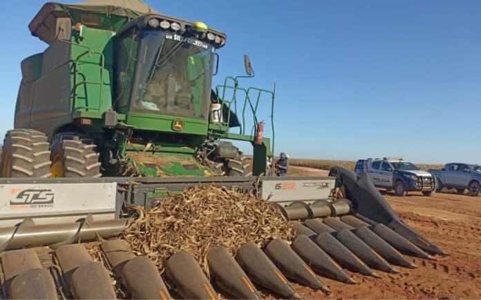 Módulos e peças são furtados de colheitadeiras no Nortão; proprietário lamenta prejuízo