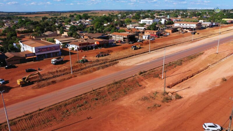 Com apoio de Dilmar Dal Bosco, Distrito de União do Norte deixa de ser esquecido e paralelas da MT-322, enfim, ganham asfalto na gestão Paulistinha