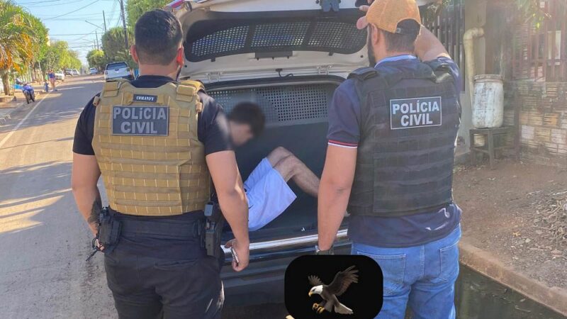 Colíder: Polícia Civil cumpre mandado de prisão de suspeito de aplicar “salve” a mando de facção criminosa