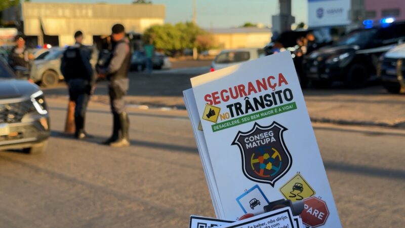Blitz Educativa Encerrando Semana de Ações em Matupá