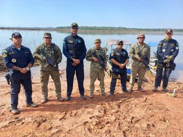 Marinha está realizando mapeamento dos flutuantes no lago da UHE Colíder