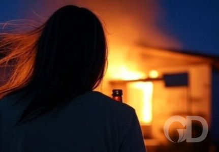 Mulher coloca fogo em casa de ex-marido após descobrir traição
