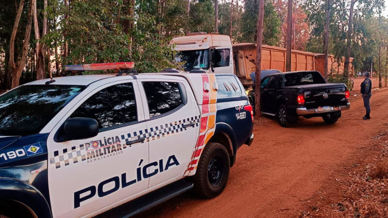 PM recupera carreta furtada em Sinop