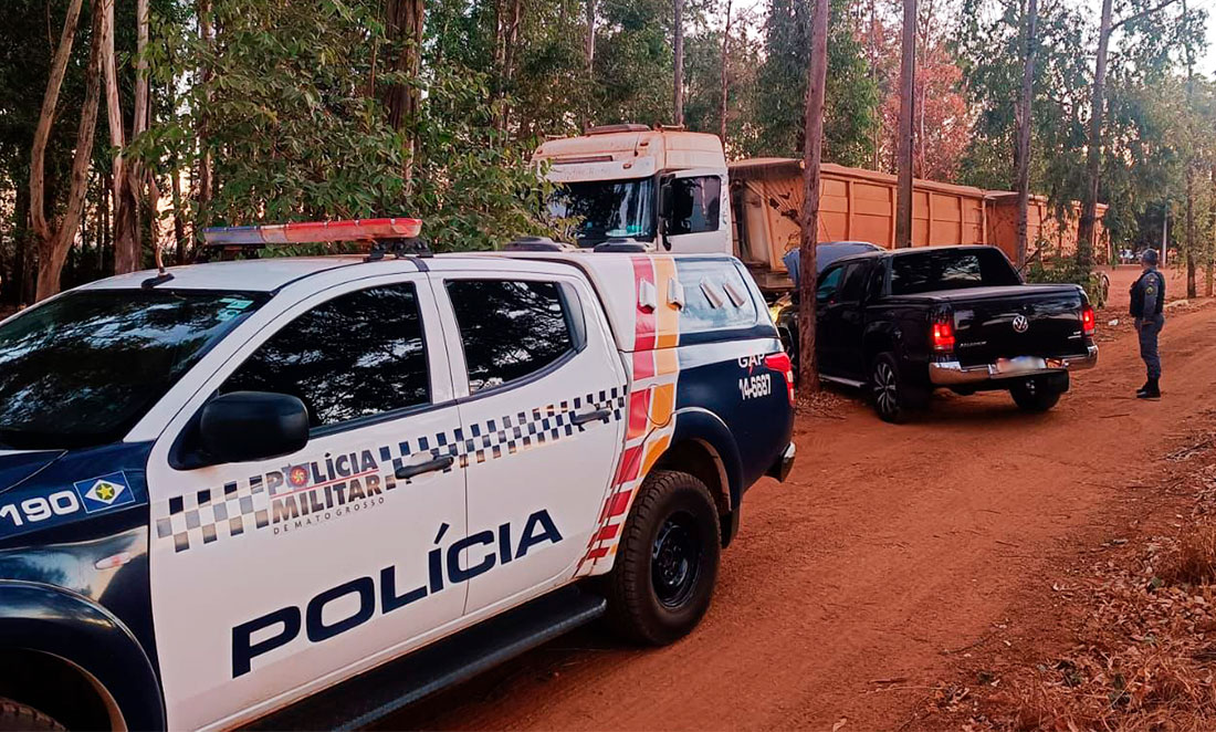 PM recupera carreta furtada em Sinop