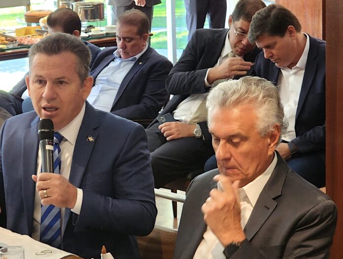 Mauro Mendes e Caiado cobram União Brasil para sair do governo Lula