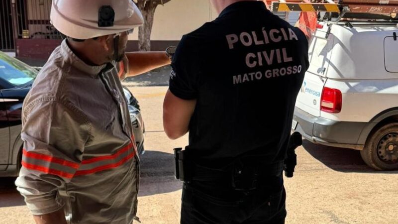 Polícia Civil realiza 1ª fase de fiscalização para apurar furto de energia em Pontes e Lacerda