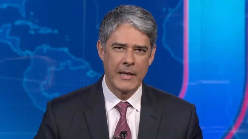 William Bonner está fora da bancada do Jornal Nacional