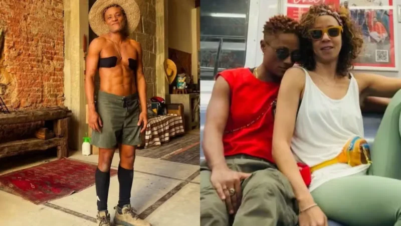 Marido ator de Thalita Carauta posta sem camisa após transição