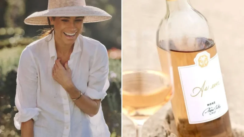Meghan Markle lança vinho rosé e comemora aniversário com brinde especial