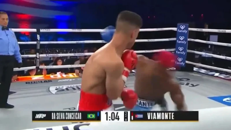 Brasileiro apaga cubano em evento de boxe e choca Jake Paul; vídeo